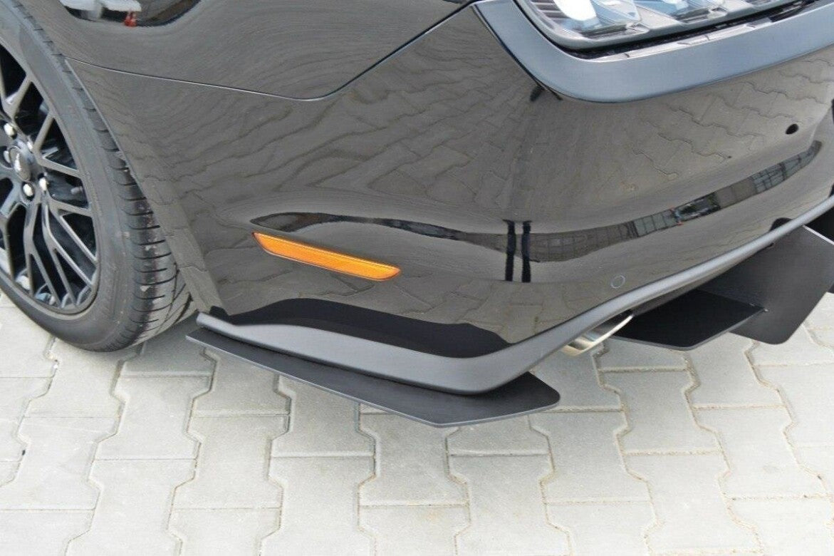 Street Pro Heckansatz Diffusor passend für Ford Mustang GT Mk6 schwarz matt