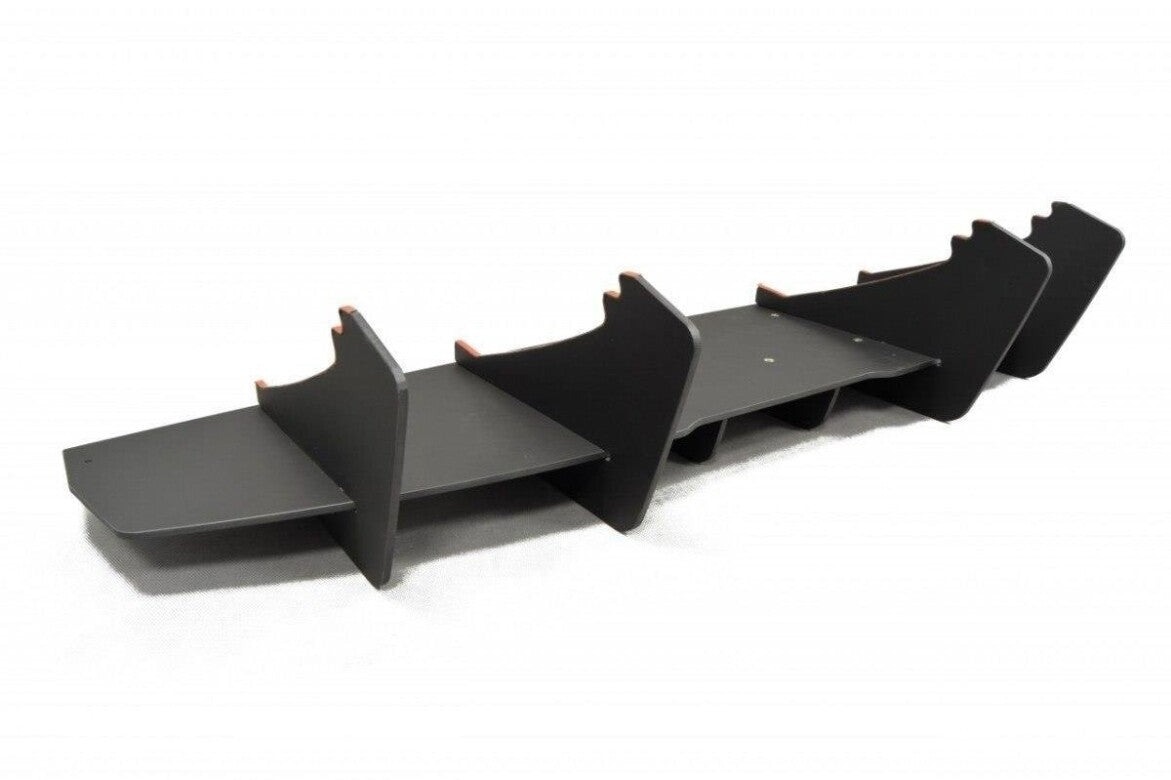 Street Pro Heckansatz Diffusor passend für Ford Mustang GT Mk6 schwarz matt