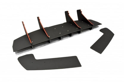 Street Pro Heckansatz Diffusor passend für Ford Mustang GT Mk6 schwarz matt