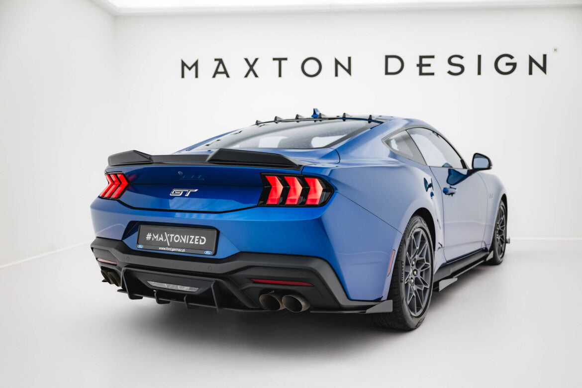 Street Pro Heckansatz Diffusor passend für Ford Mustang GT Mk7 schwarz matt