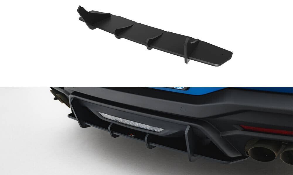 Street Pro Heckansatz Diffusor passend für Ford Mustang GT Mk7 schwarz matt