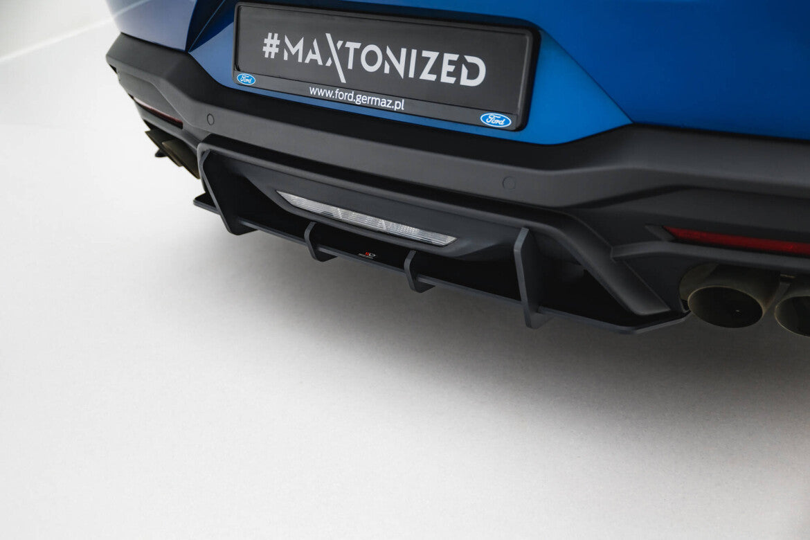 Street Pro Heckansatz Diffusor passend für Ford Mustang GT Mk7 schwarz matt
