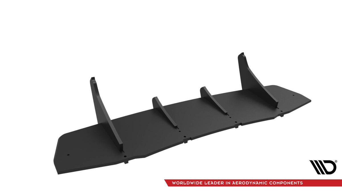 Street Pro Heckansatz Diffusor passend für Ford Mustang GT Mk7 schwarz matt
