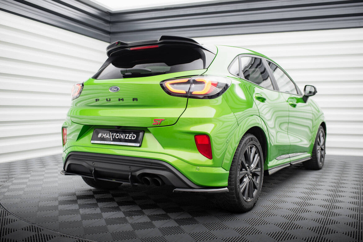 Street Pro Heckansatz Diffusor passend für Ford Puma ST Mk1 schwarz matt