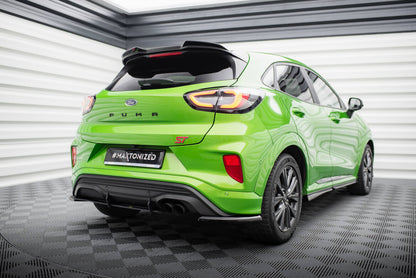 Street Pro Heckansatz Diffusor passend für Ford Puma ST Mk1 schwarz matt