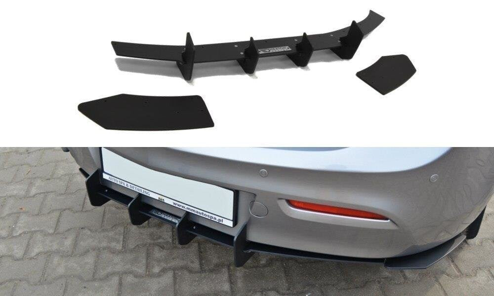 Street Pro Heckansatz Diffusor passend für Mazda 3 MK2 SPORT (vor FL) schwarz matt