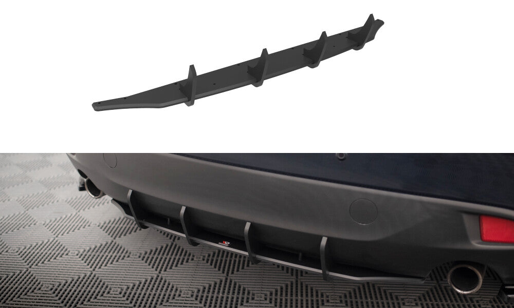 Street Pro Heckansatz Diffusor passend für Mazda 3 Mk3 schwarz matt