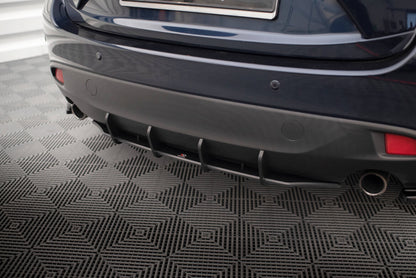 Street Pro Heckansatz Diffusor passend für Mazda 3 Mk3 schwarz matt