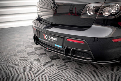 Street Pro Heckansatz Diffusor passend für Mazda 3 MPS Mk1 US-Spec Version schwarz matt