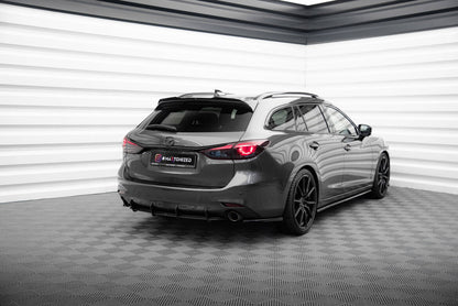 Street Pro Heckansatz Diffusor passend für Mazda 6 Kombi Mk3 FL schwarz matt