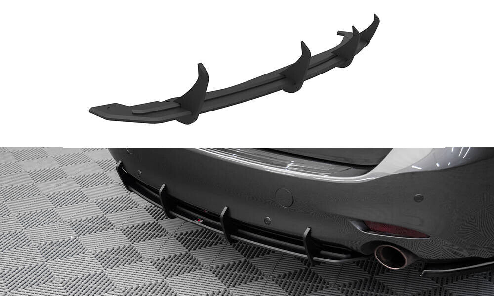 Street Pro Heckansatz Diffusor passend für Mazda 6 Kombi Mk3 FL schwarz matt