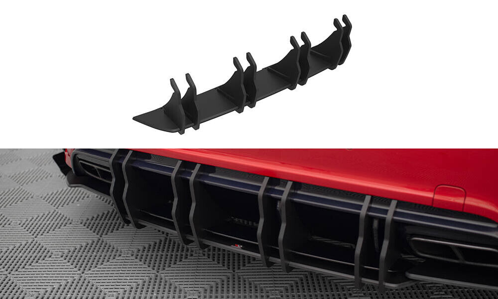Street Pro Heckansatz Diffusor passend für Mercedes A 45 AMG W176 FL schwarz matt