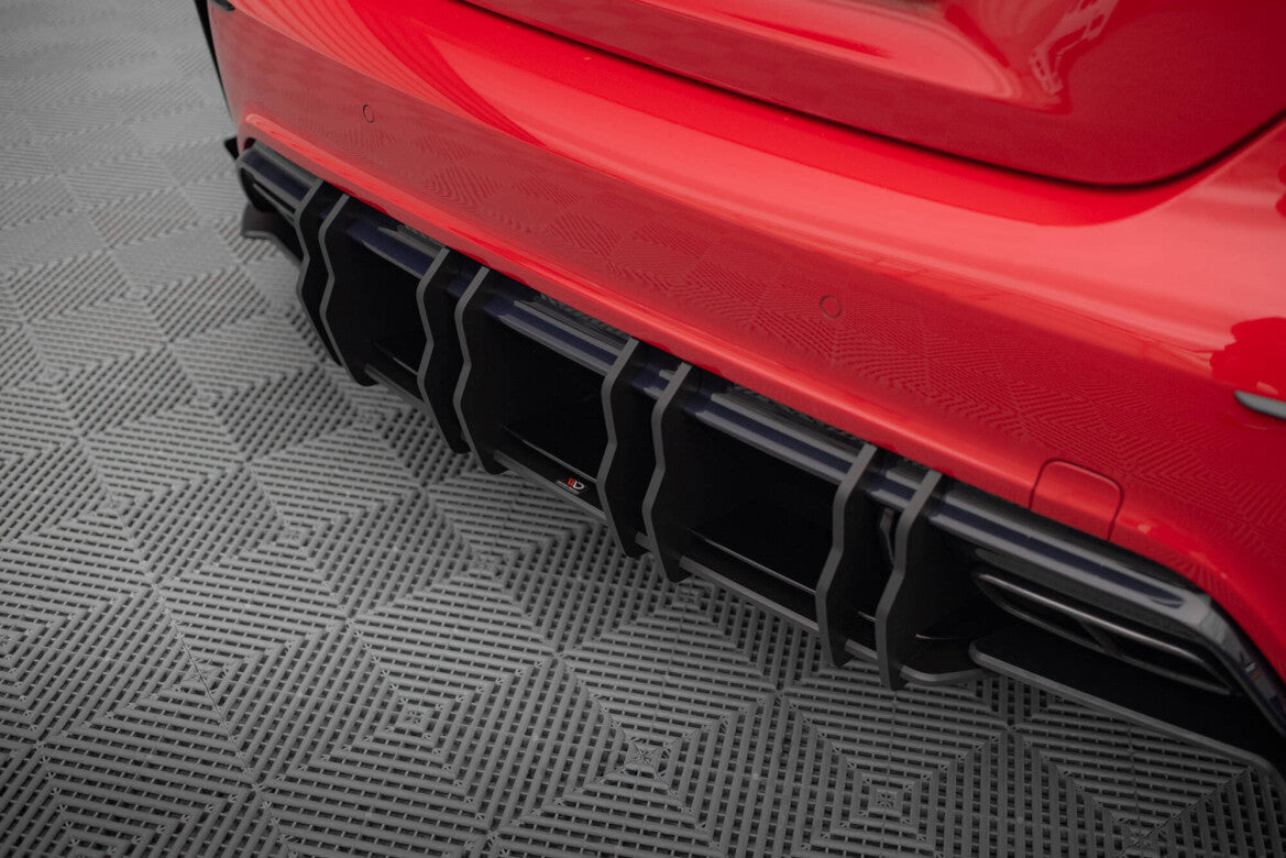 Street Pro Heckansatz Diffusor passend für Mercedes A 45 AMG W176 FL schwarz matt