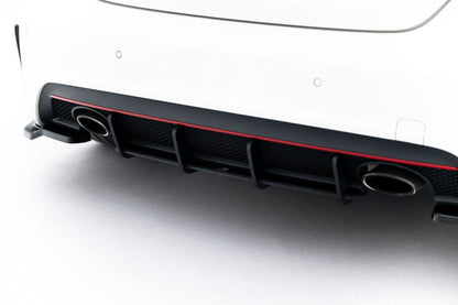 Street Pro Heckansatz Diffusor passend für Mercedes A AMG-Line W176 schwarz matt