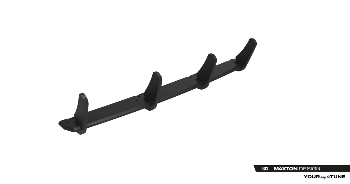 Street Pro Heckansatz Diffusor passend für Mercedes A AMG-Line W176 schwarz matt