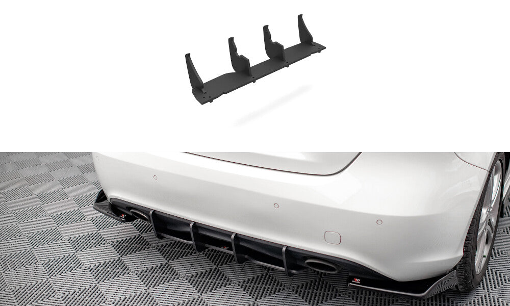 Street Pro Heckansatz Diffusor passend für Mercedes A W176 schwarz matt