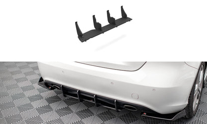 Street Pro Heckansatz Diffusor passend für Mercedes A W176 schwarz matt