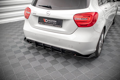 Street Pro Heckansatz Diffusor passend für Mercedes A W176 schwarz matt