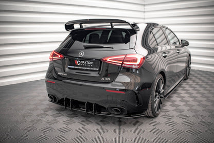 Street Pro Heckansatz Diffusor passend für Mercedes A35 AMG Hatchback Aero Pack W177 schwarz matt