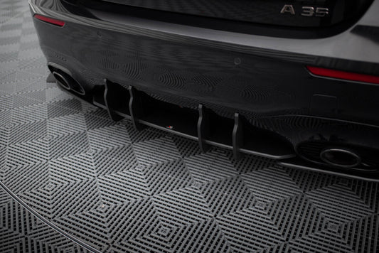 Street Pro Heckansatz Diffusor passend für Mercedes-AMG A35 Hatchback W177 schwarz matt