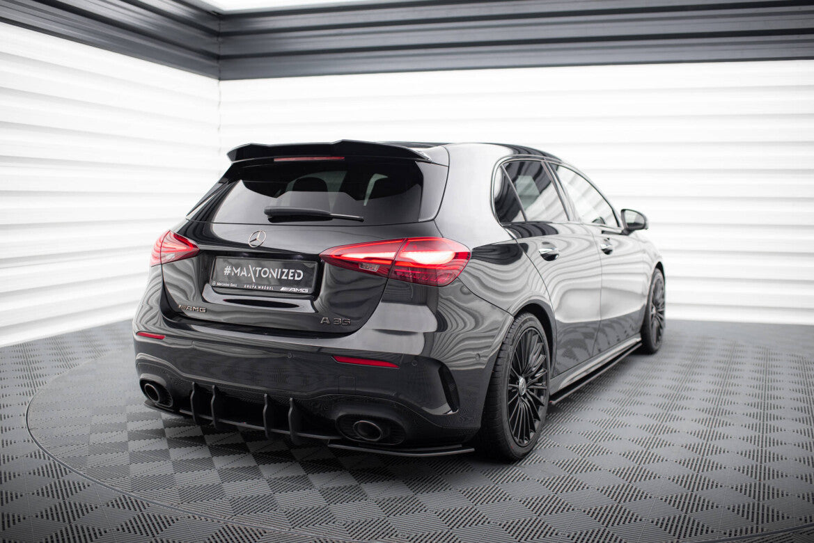 Street Pro Heckansatz Diffusor passend für Mercedes-AMG A35 Hatchback W177 schwarz matt