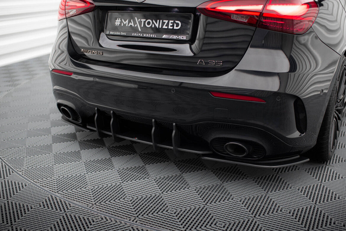 Street Pro Heckansatz Diffusor passend für Mercedes-AMG A35 Hatchback W177 schwarz matt