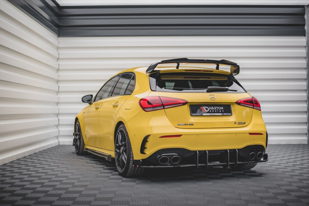 Street Pro Heckansatz Diffusor passend für Mercedes-AMG A45 S Aero Paket W177 schwarz matt