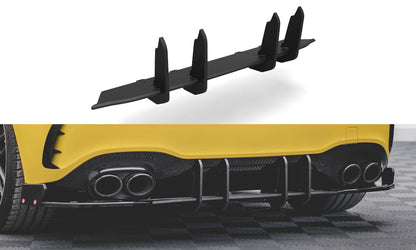 Street Pro Heckansatz Diffusor passend für Mercedes-AMG A45 S Aero Paket W177 schwarz matt