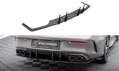 Street Pro Heckansatz Diffusor passend für Mercedes-AMG C43 Coupe / Cabrio C205 FL / A205 FL schwarz matt