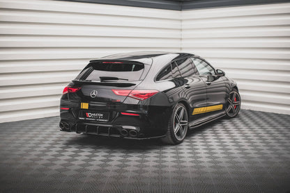 Street Pro Heckansatz Diffusor passend für Mercedes-AMG CLA 35 / 45 Aero C118 schwarz matt