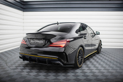 Street Pro Heckansatz Diffusor passend für Mercedes-AMG CLA 45 C117 FL mit AERO Paket schwarz matt