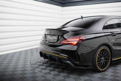 Street Pro Heckansatz Diffusor passend für Mercedes-AMG CLA 45 C117 FL mit AERO Paket schwarz matt