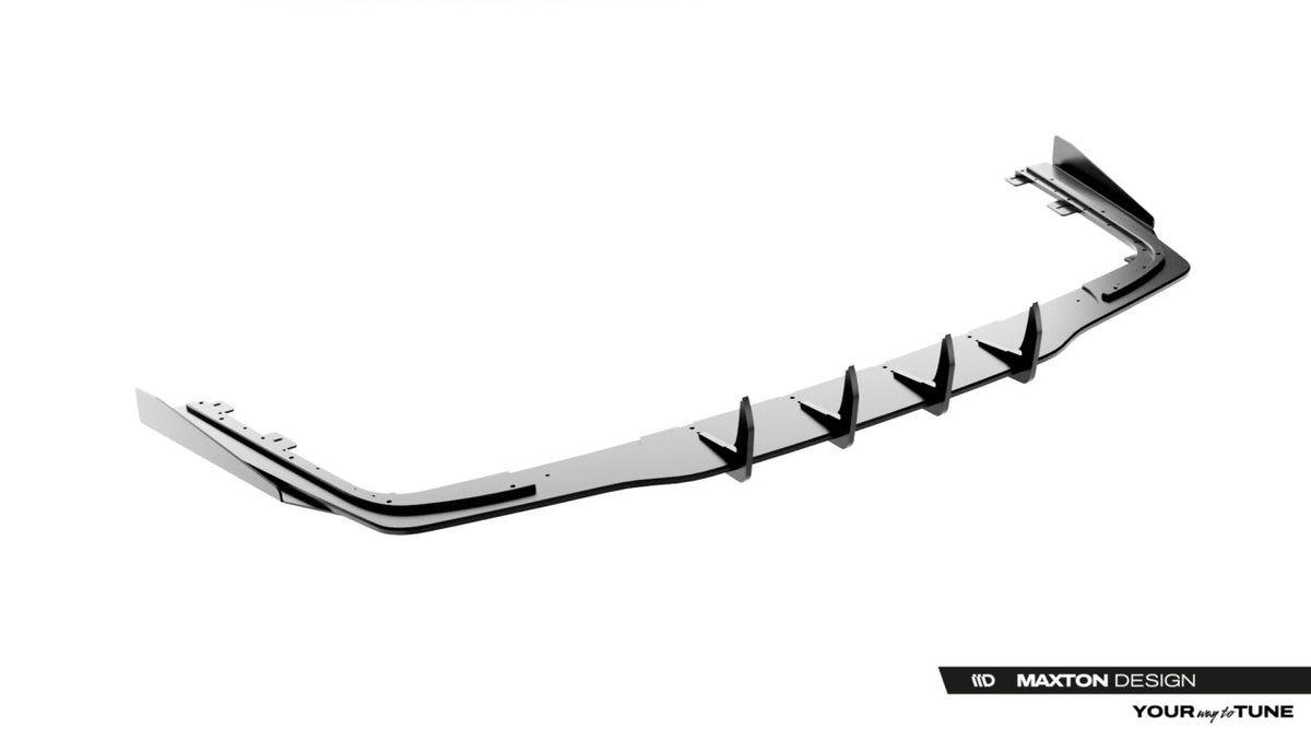 Street Pro Heckansatz Diffusor passend für Mercedes-AMG CLE 53 Aero C236 schwarz matt + Hochglanz Flaps