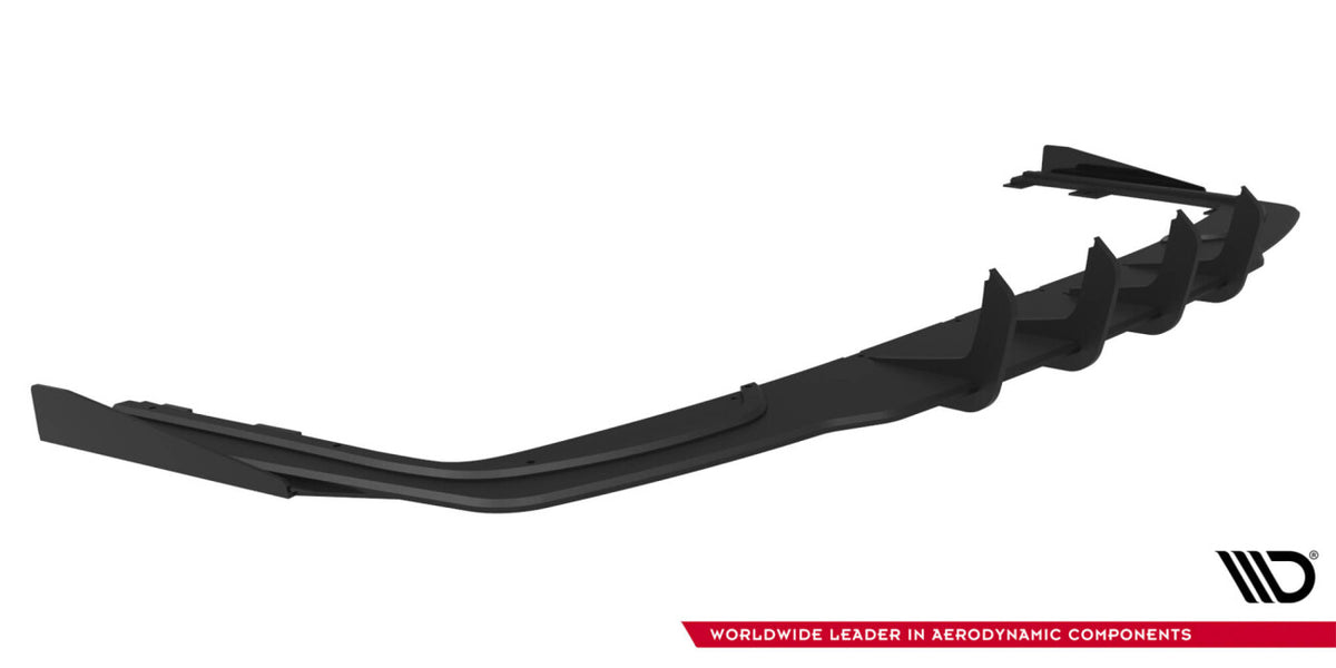 Street Pro Heckansatz Diffusor passend für Mercedes-AMG CLE 53 C236 schwarz matt + Hochglanz Flaps