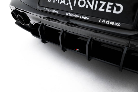 Street Pro Heckansatz Diffusor passend für Mercedes-AMG CLE 53 C236 schwarz matt