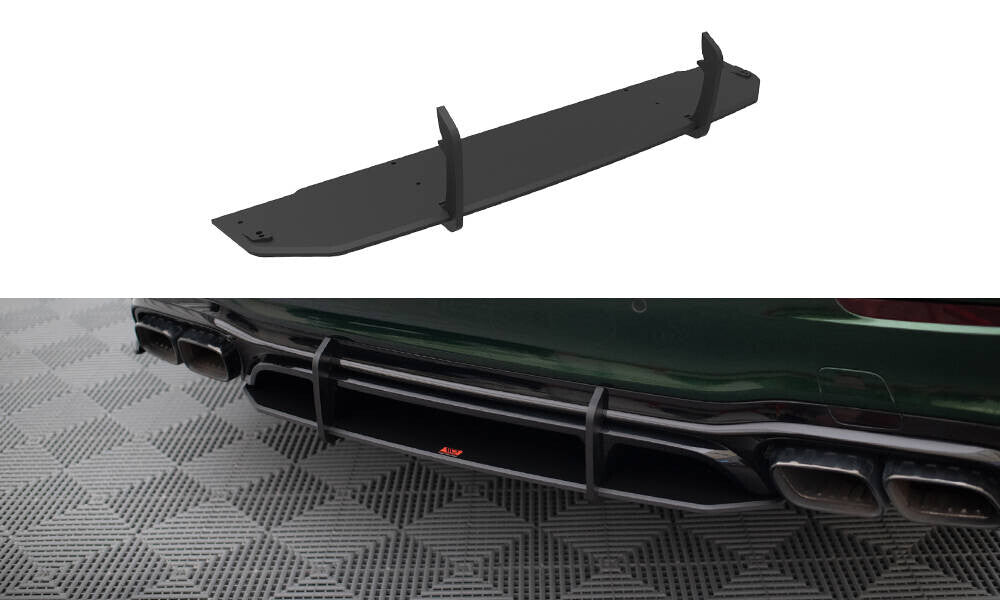 Street Pro Heckansatz Diffusor passend für Mercedes-AMG E63 W213 FL schwarz matt