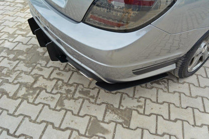 Street Pro Heckansatz Diffusor passend für Mercedes C Limousine / Kombi AMG-Line W204 / S204 schwarz matt