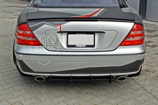 Street Pro Heckansatz Diffusor passend für Mercedes CL C215 schwarz matt