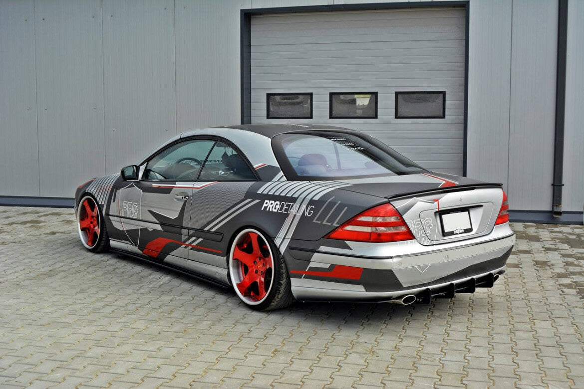 Street Pro Heckansatz Diffusor passend für Mercedes CL C215 schwarz matt