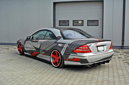 Street Pro Heckansatz Diffusor passend für Mercedes CL C215 schwarz matt