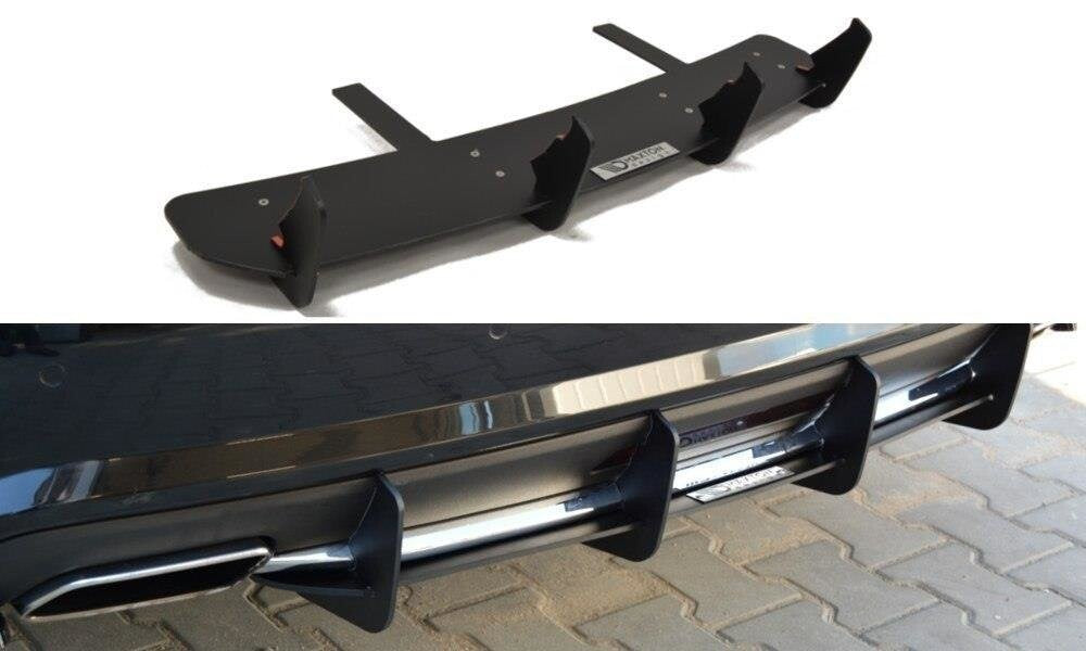 Street Pro Heckansatz Diffusor passend für Mercedes CLS C218 AMG LINE schwarz matt