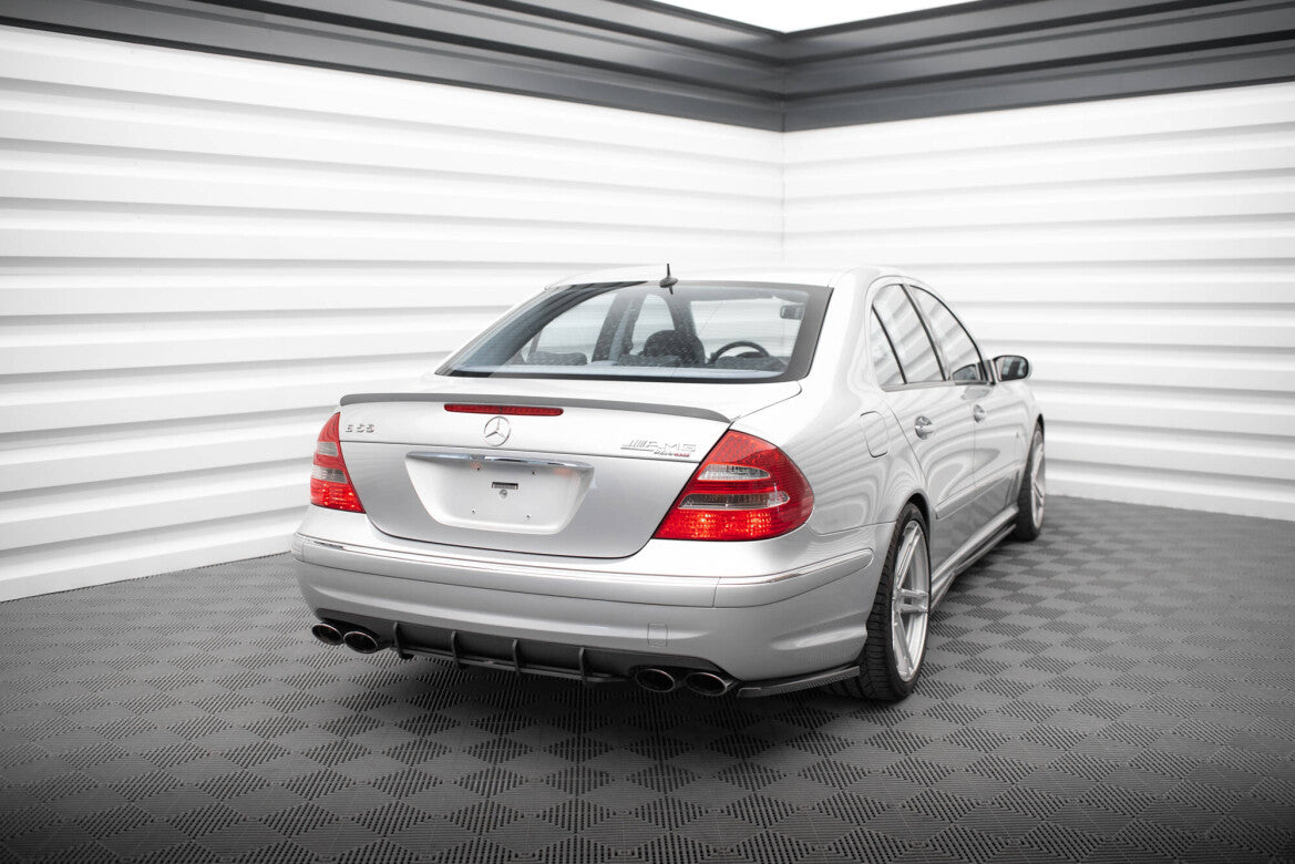 Street Pro Heckansatz Diffusor passend für Mercedes E 55 AMG W211 schwarz matt