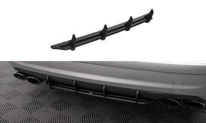 Street Pro Heckansatz Diffusor passend für Mercedes E 55 AMG W211 schwarz matt