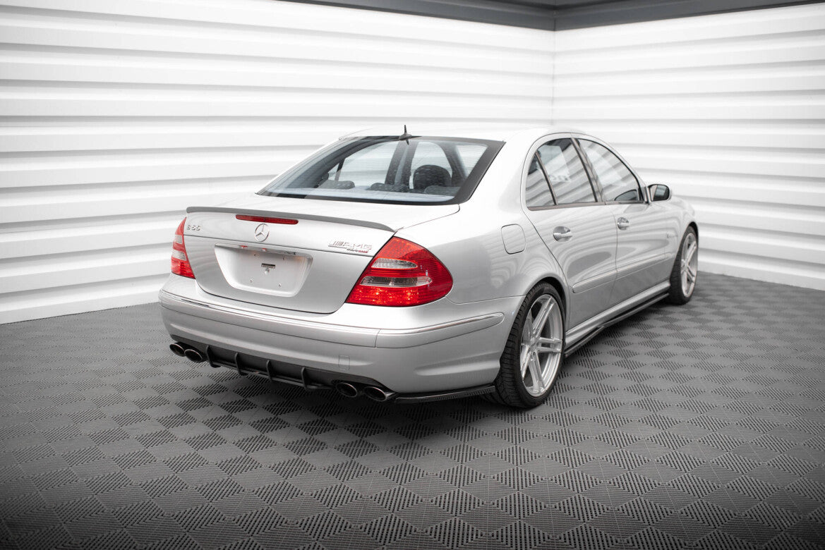 Street Pro Heckansatz Diffusor passend für Mercedes E 55 AMG W211 schwarz matt