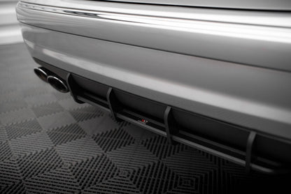 Street Pro Heckansatz Diffusor passend für Mercedes E 55 AMG W211 schwarz matt
