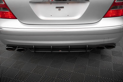 Street Pro Heckansatz Diffusor passend für Mercedes E 55 AMG W211 schwarz matt