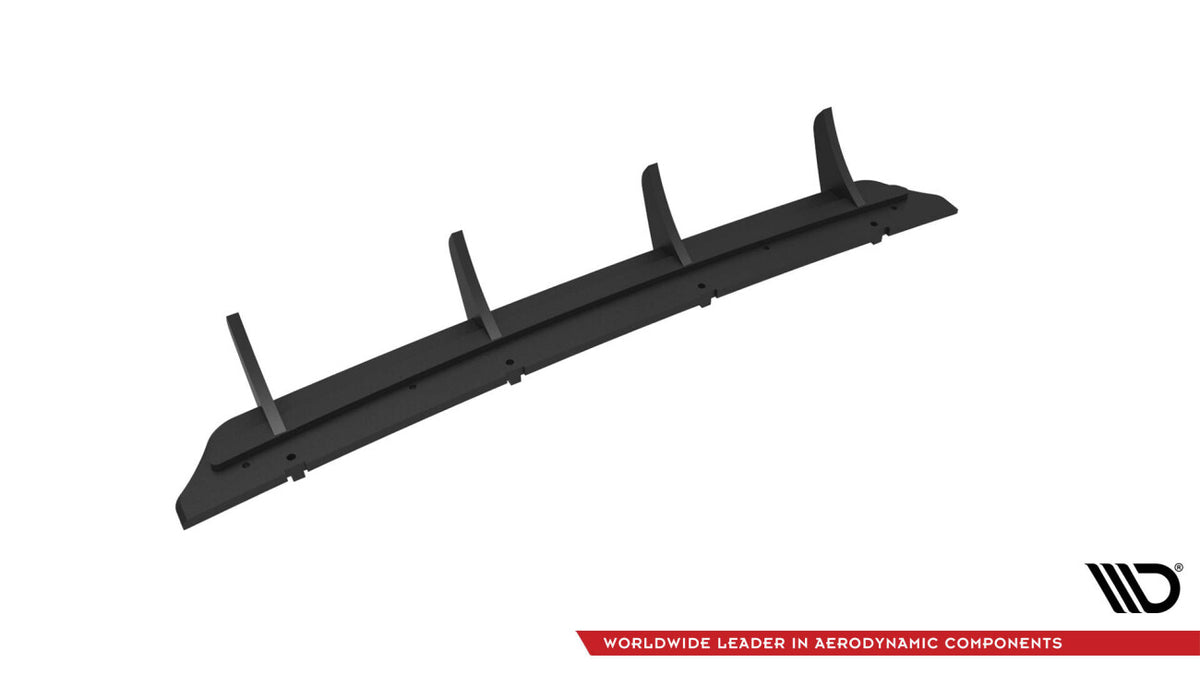 Street Pro Heckansatz Diffusor passend für Mercedes E 55 AMG W211 schwarz matt