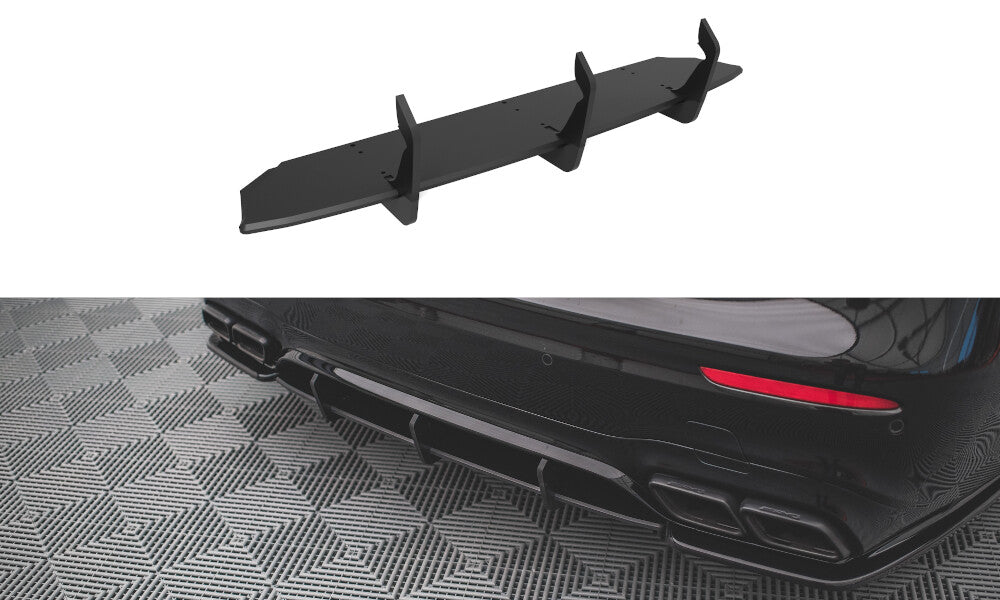 Street Pro Heckansatz Diffusor passend für Mercedes E63 AMG Kombi/Limousine S213/W213 schwarz matt