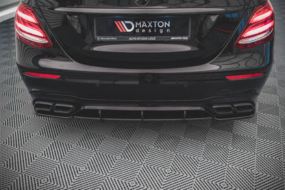 Street Pro Heckansatz Diffusor passend für Mercedes E63 AMG Kombi/Limousine S213/W213 schwarz matt