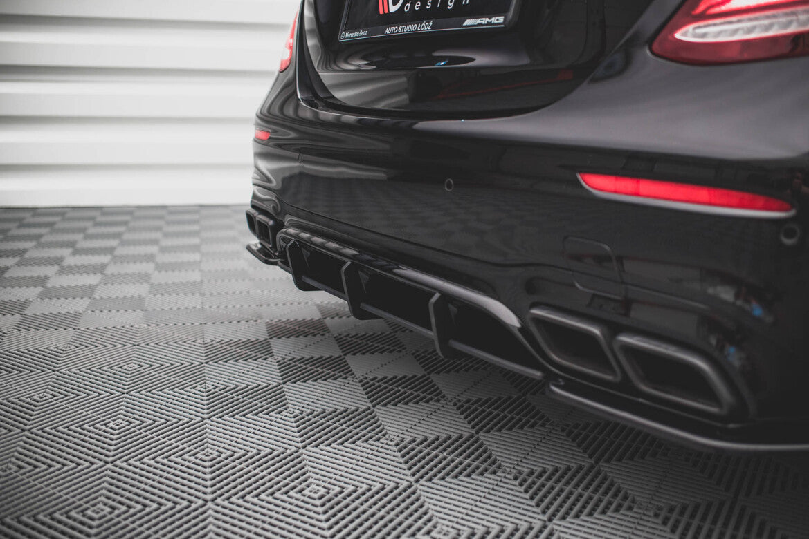 Street Pro Heckansatz Diffusor passend für Mercedes E63 AMG Kombi/Limousine S213/W213 schwarz matt